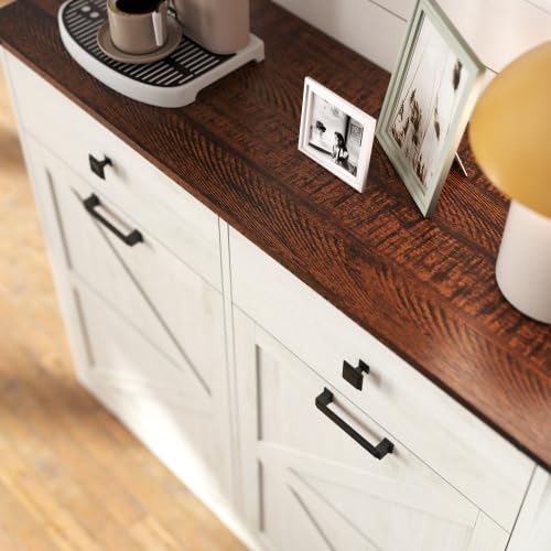 Tilt Out Trash Can Cabinet with Drawer D1744