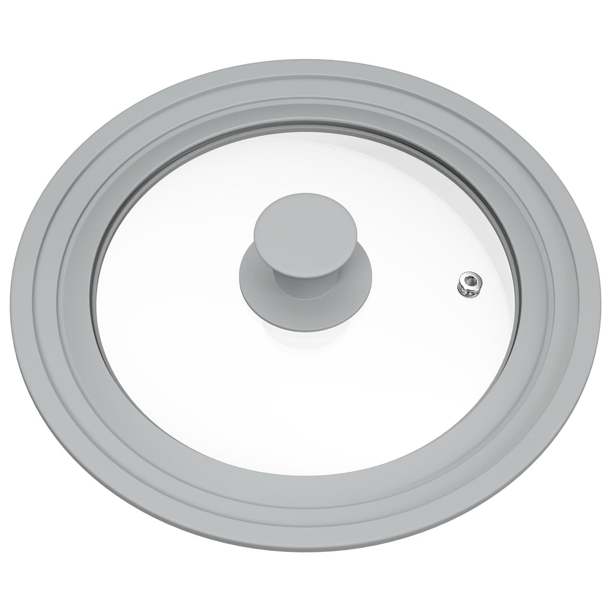 Tempered Glass Universal Lid with Silicone Rim Fits 8" 9" 9.5" Cookware H36817