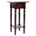 Dark Cherry Wood Side Table S11187
