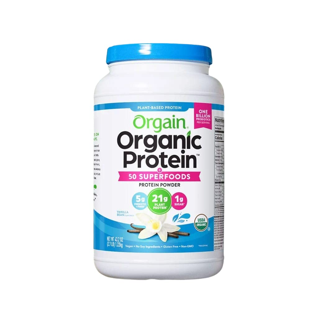 Organic Plant Based Protein Powder Vanilla Bean 2.74 Pound L72118