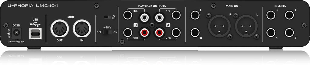 4x4 USB Audio/MIDI Interface with Mic Preamplifiers I4860