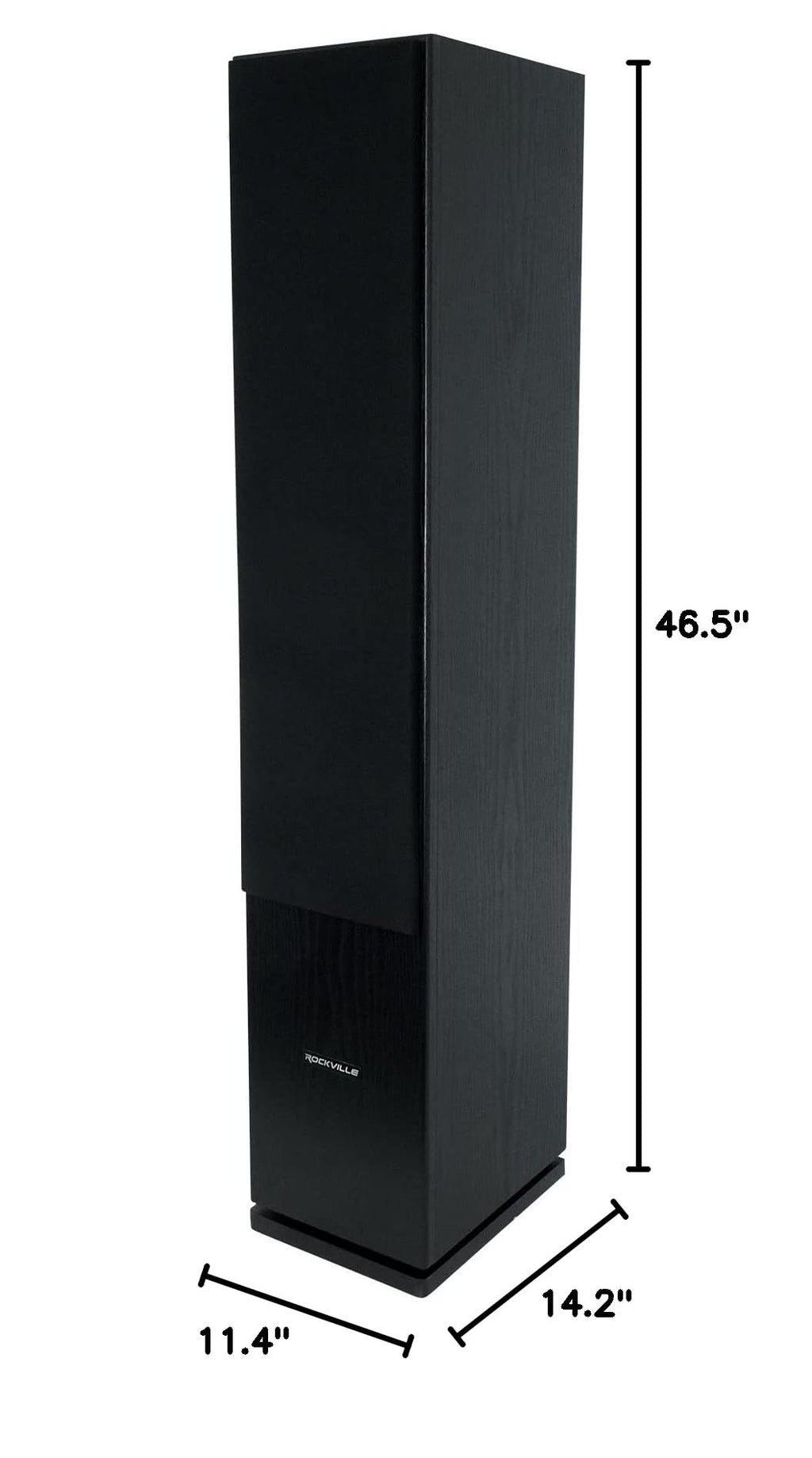 Black Home Audio Tower Speakers 2-Pack X772