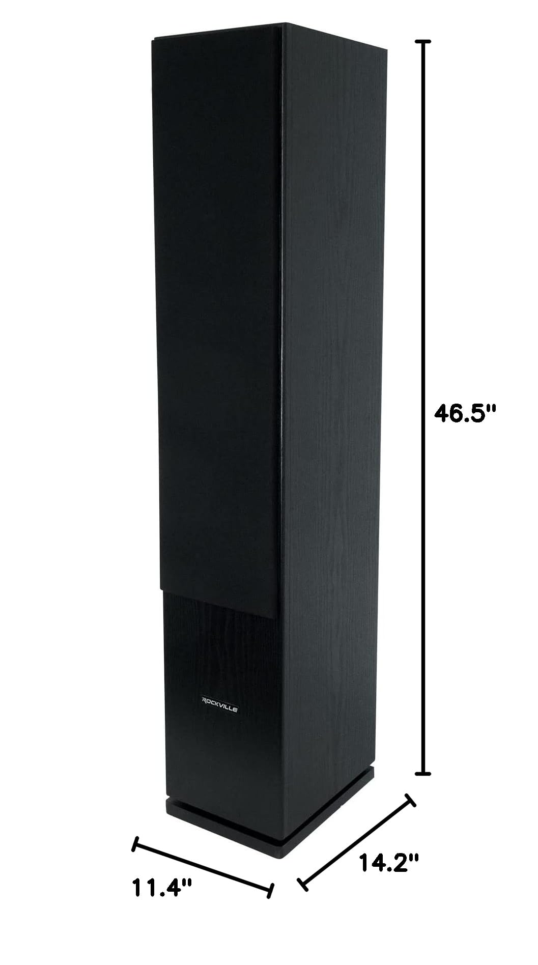 Black Home Audio Tower Speakers 2-Pack X772