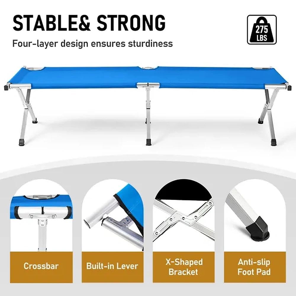 Portable Folding Camping Cot with Carrying Bag Z276