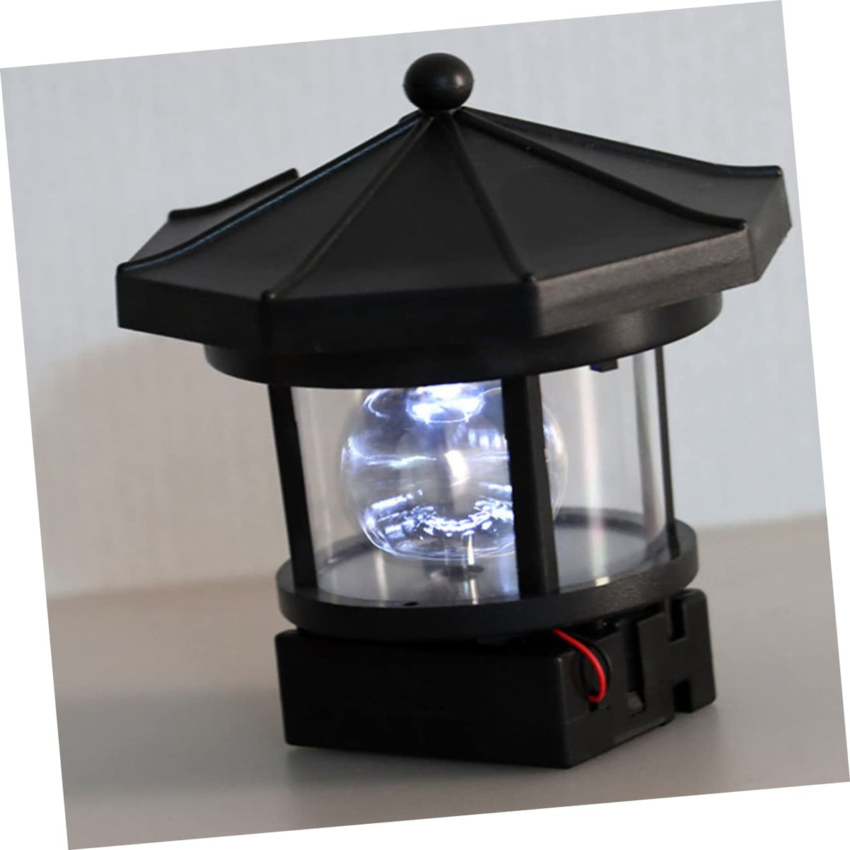2Pcs Solar Powered Lighthouse Outdoor Garden Light C185