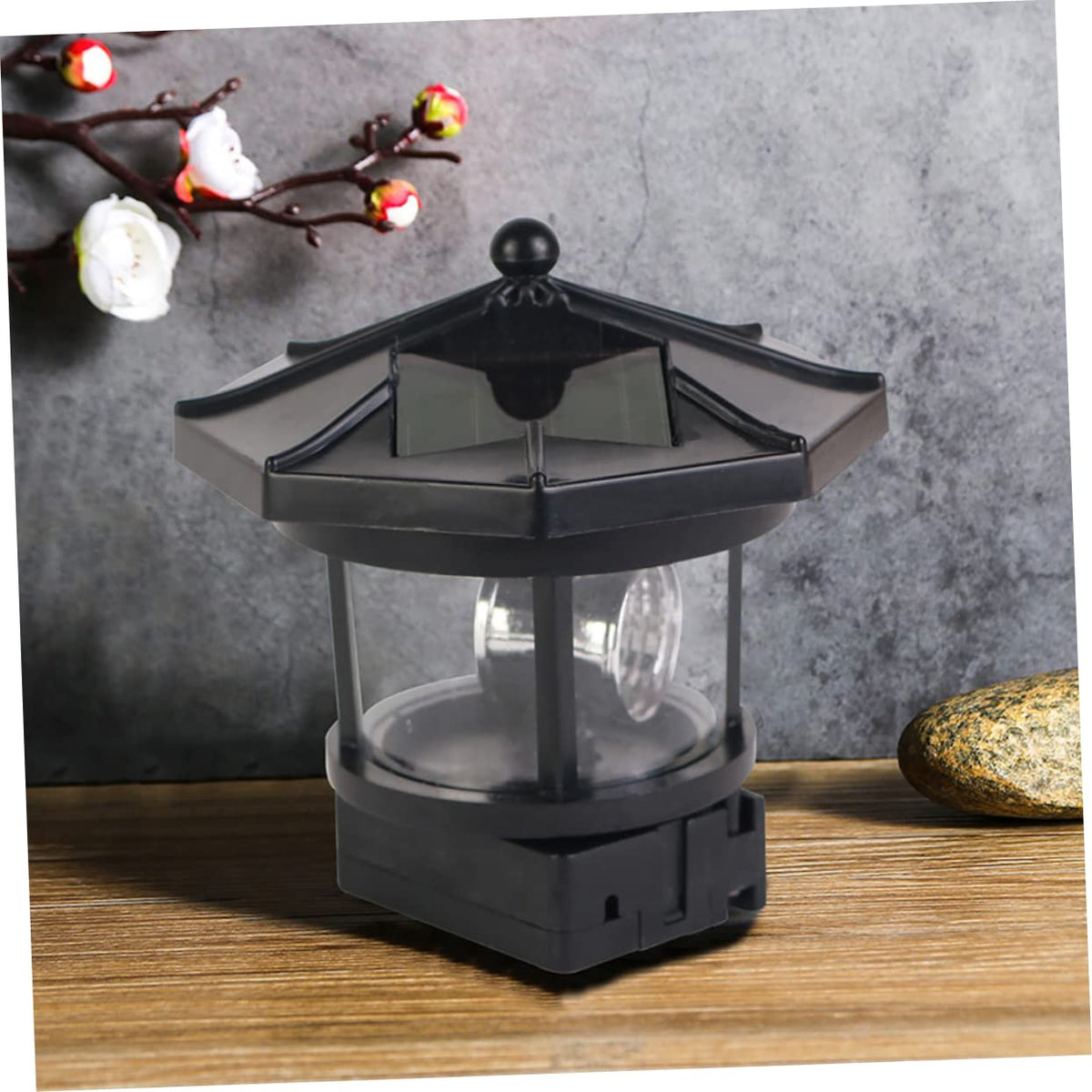2Pcs Solar Powered Lighthouse Outdoor Garden Light C185