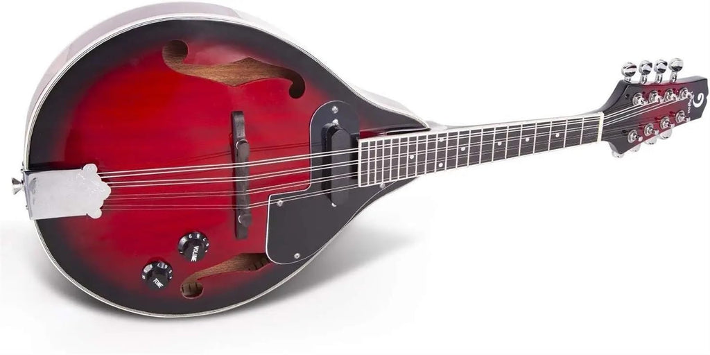 Red Sunburst Mahogany Wood Acoustic Electric Mandolin Y16999