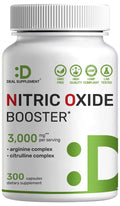 3,000mg 300 Capsules Nitric Oxide Supplement V507358