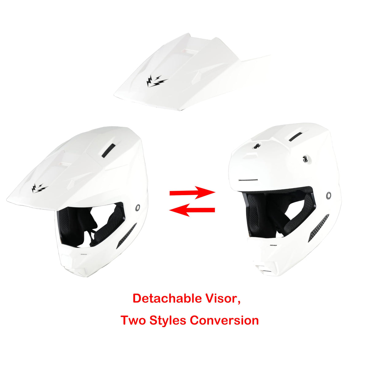 Youth Motocross Helmet with Goggles and Gloves J565491