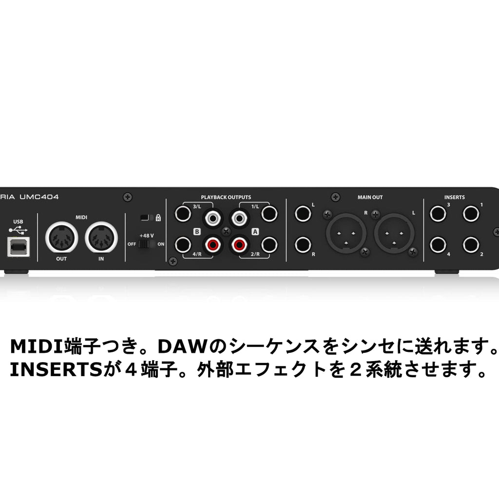 4x4 USB Audio/MIDI Interface with Mic Preamplifiers I4860