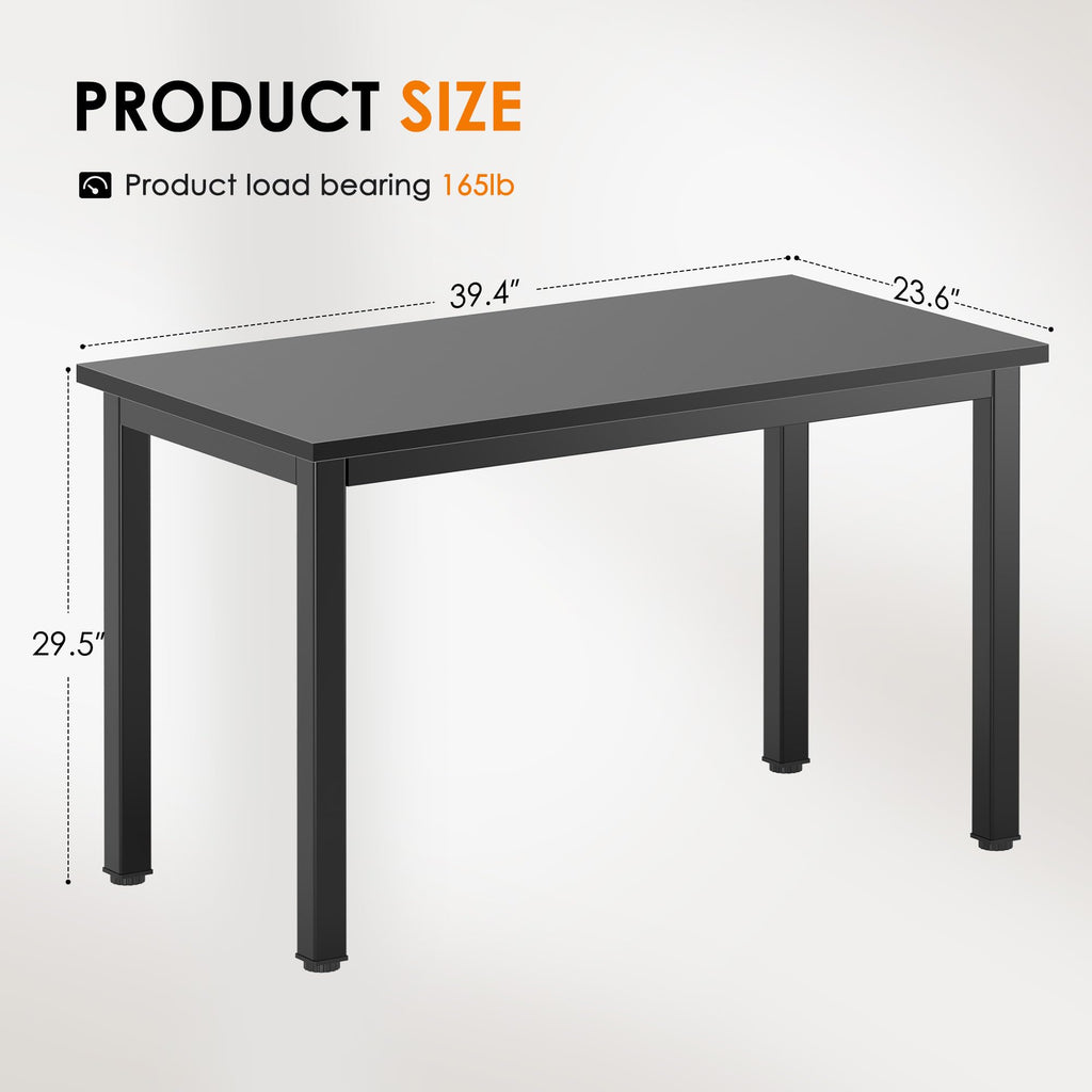 39 inches Black Computer Desk E77617