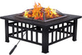 32'' Black Wood Burning Outdoor Fire Pit Z2708