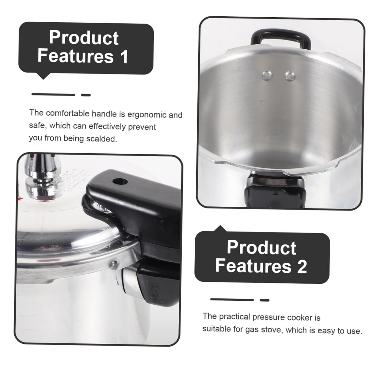 Aluminum Pressure Cooker with Handle K81569