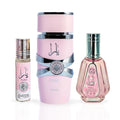 3-piece Eau de Parfum Spray and Roll-On Perfume Oil Fragrance Bundle B290048