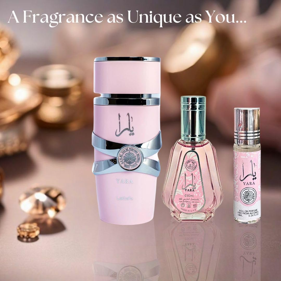 3-piece Eau de Parfum Spray and Roll-On Perfume Oil Fragrance Bundle B290048