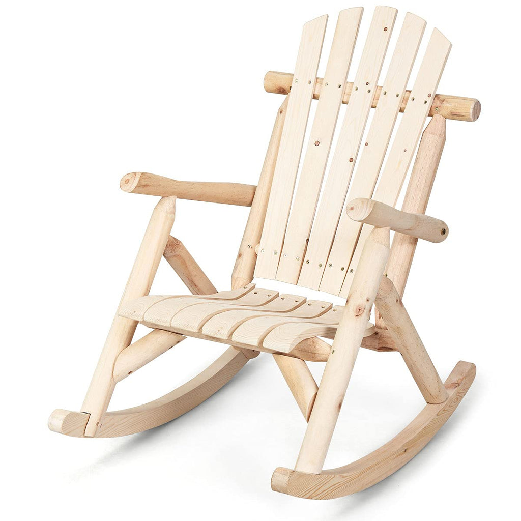 Log Rocking Chair Set I8942