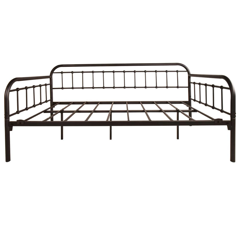 Metal Daybed Frame Twin Day Bed Black J37075