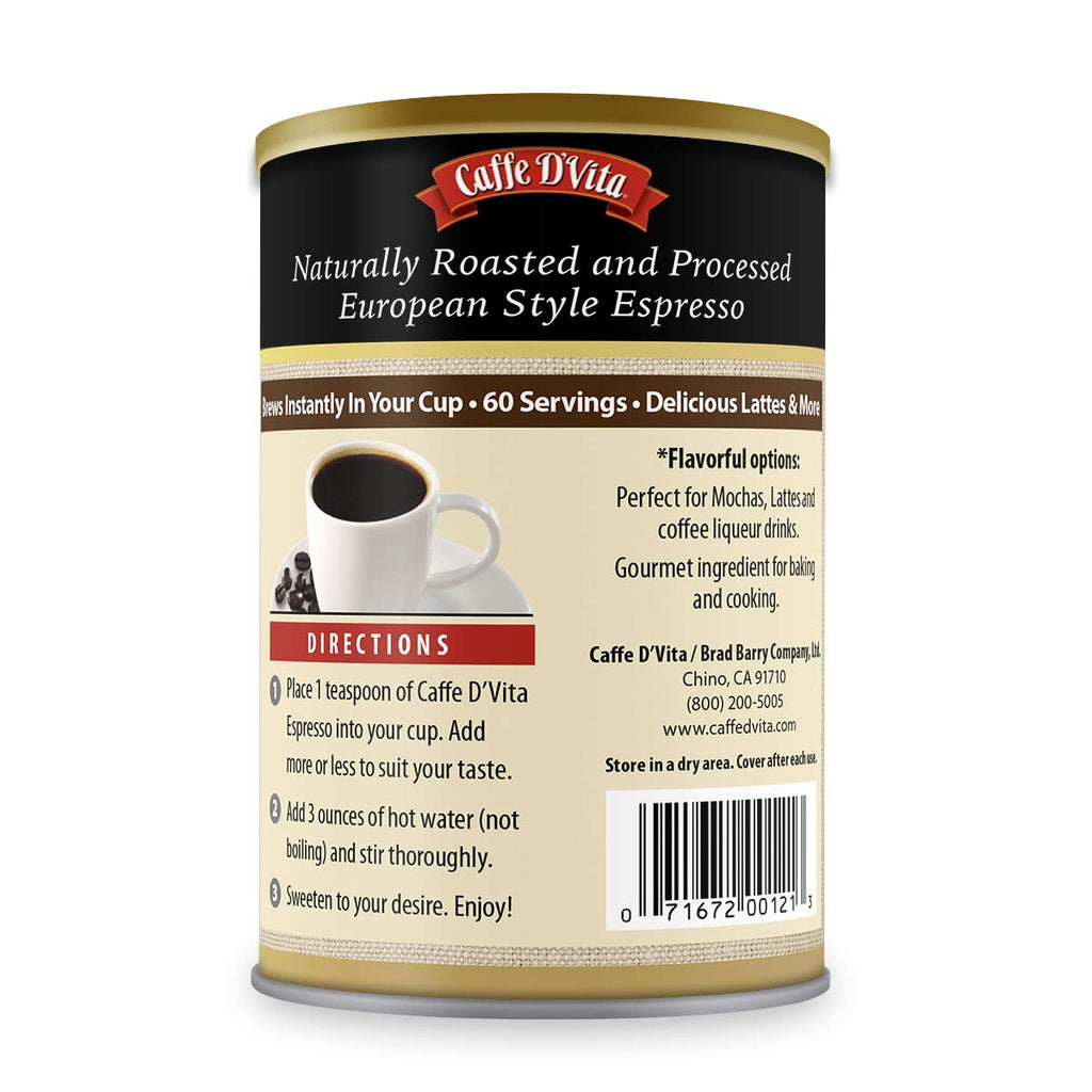 Instant Espresso Coffee Powder 3 Oz Can N328