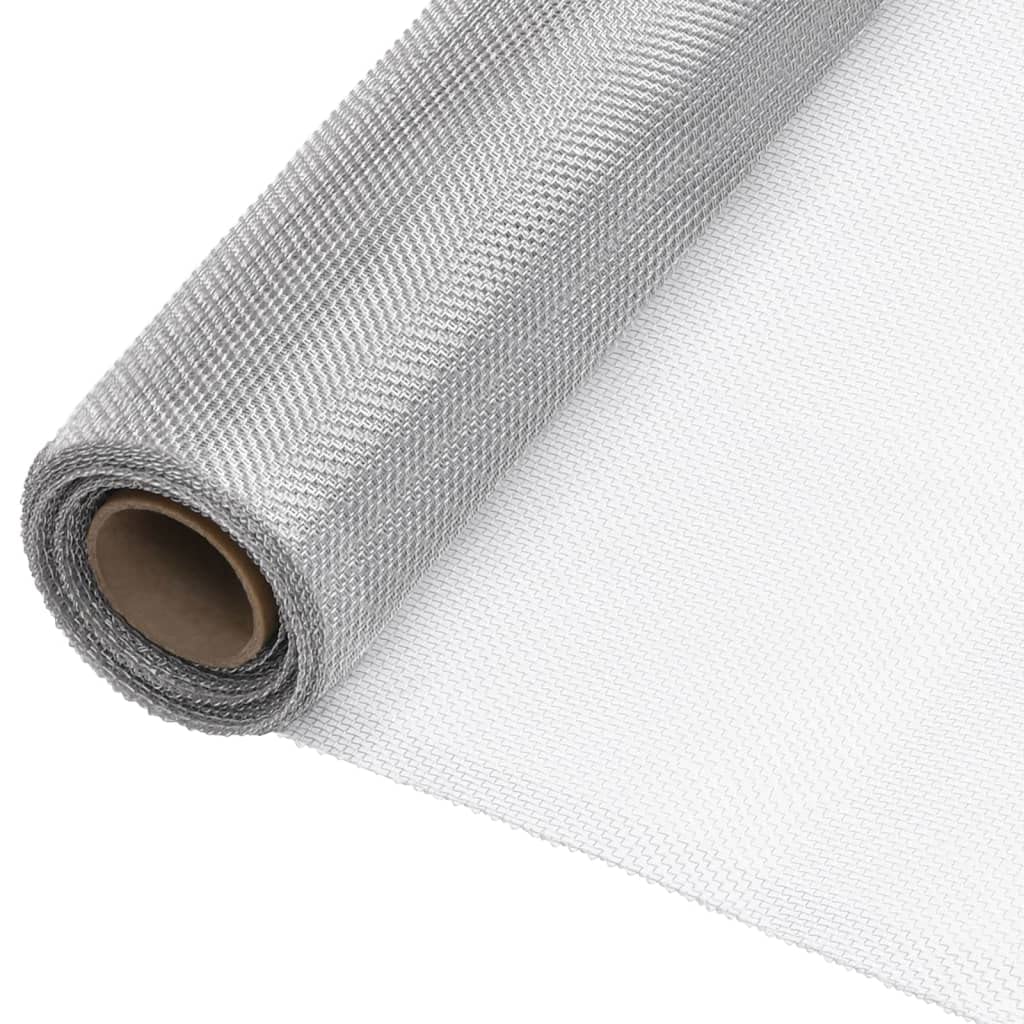 Aluminum Mesh Roll 44.1" x 393.7" Silver Q44352