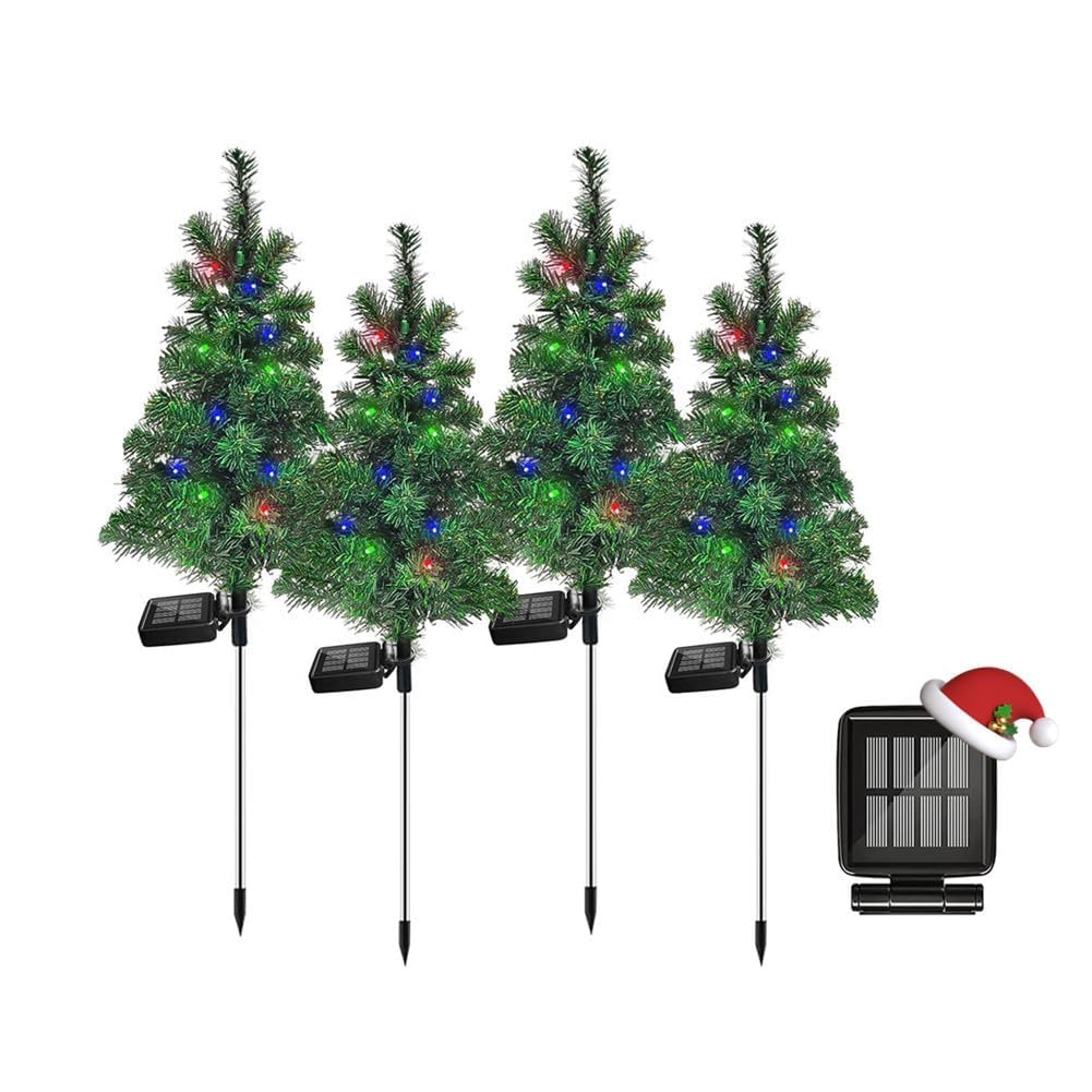 Solar Christmas Tree Garden Stake Lights Outdoor Waterproof M601