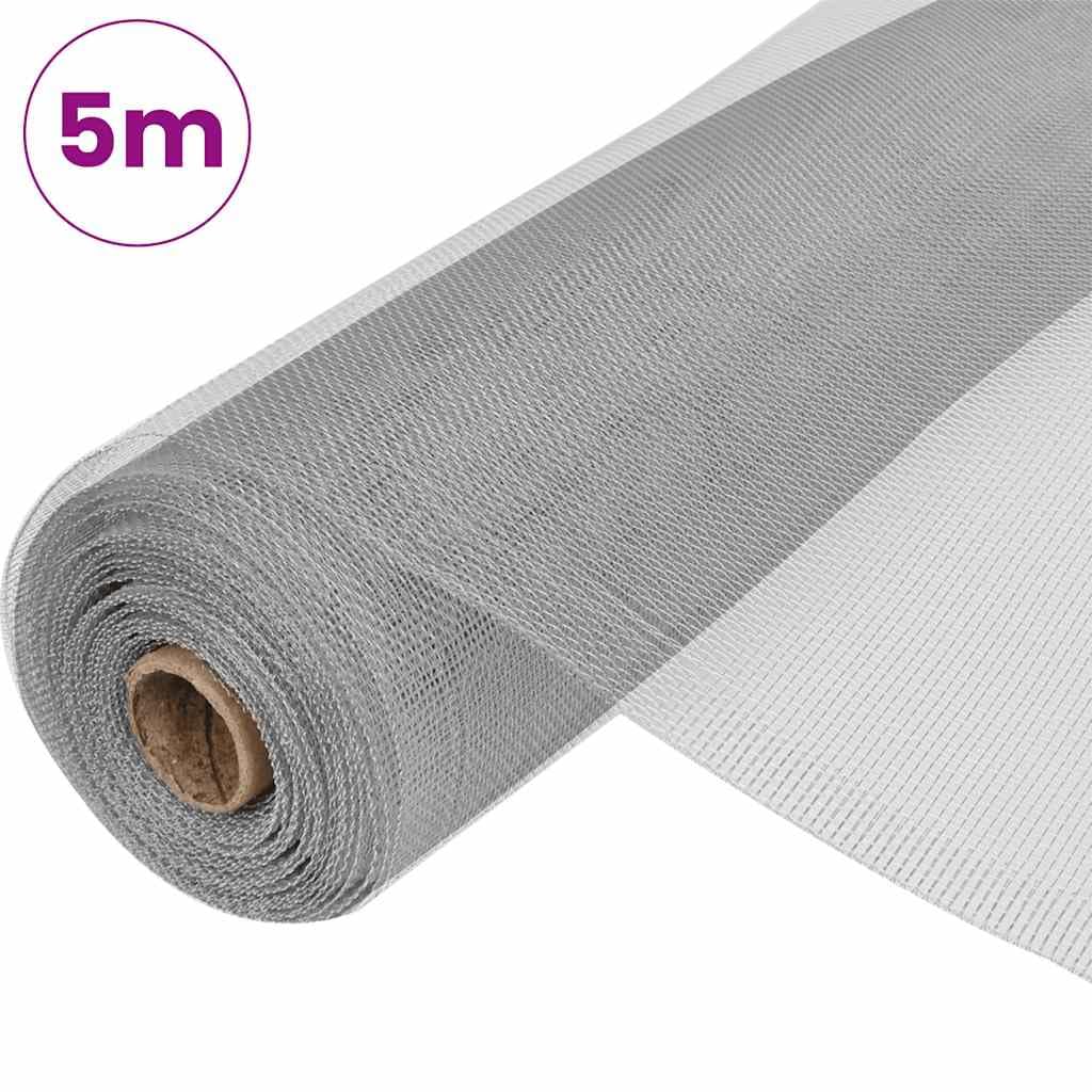 Aluminum Mesh Screen 39.4x196.9 Inch Silver C271210