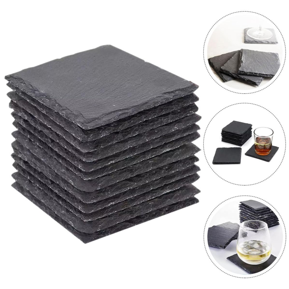 Natural Stone Coasters Set B6550