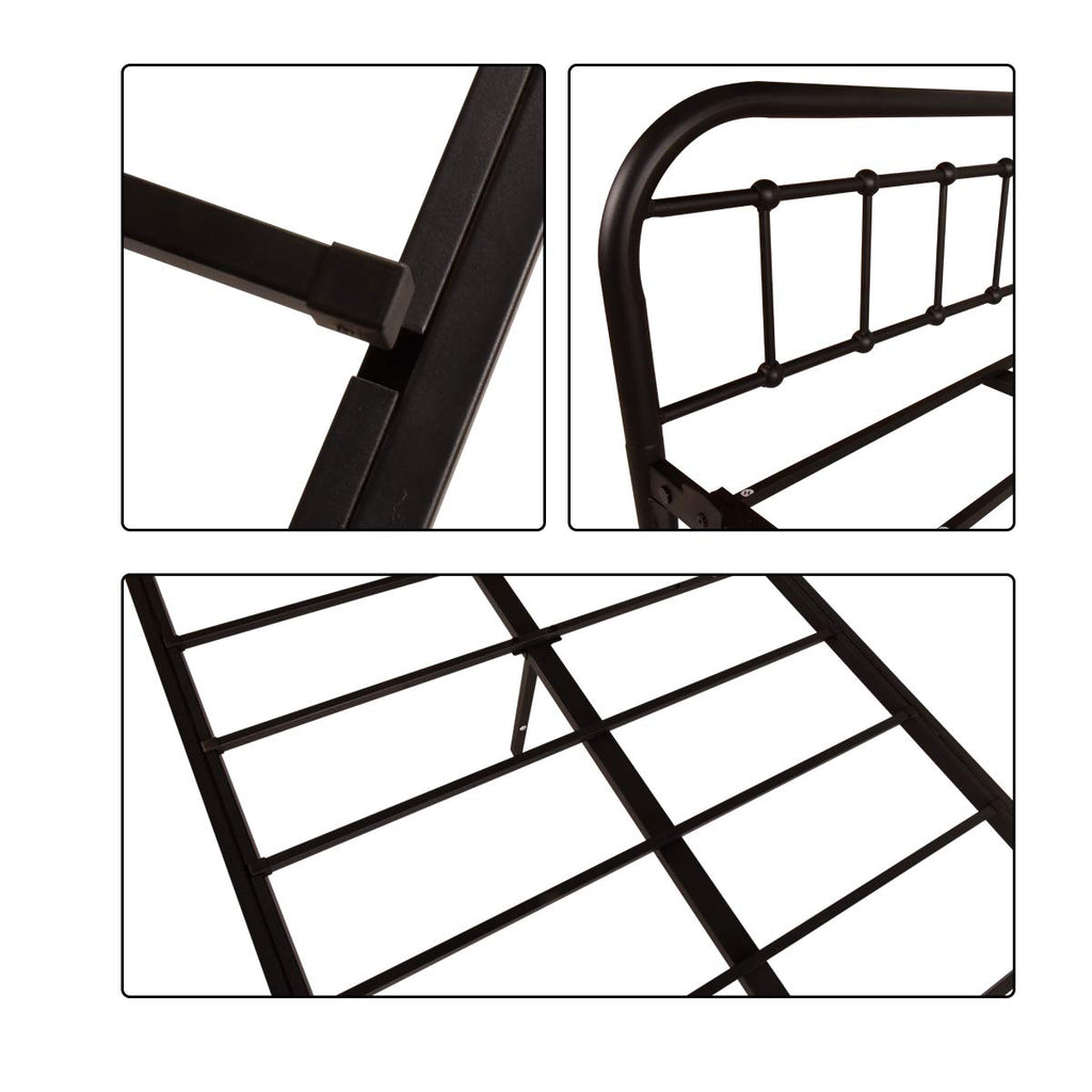 Metal Daybed Frame Twin Day Bed Black J37075