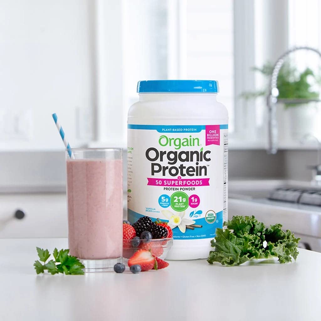 Organic Plant Based Protein Powder Vanilla Bean 2.74 Pound L72118