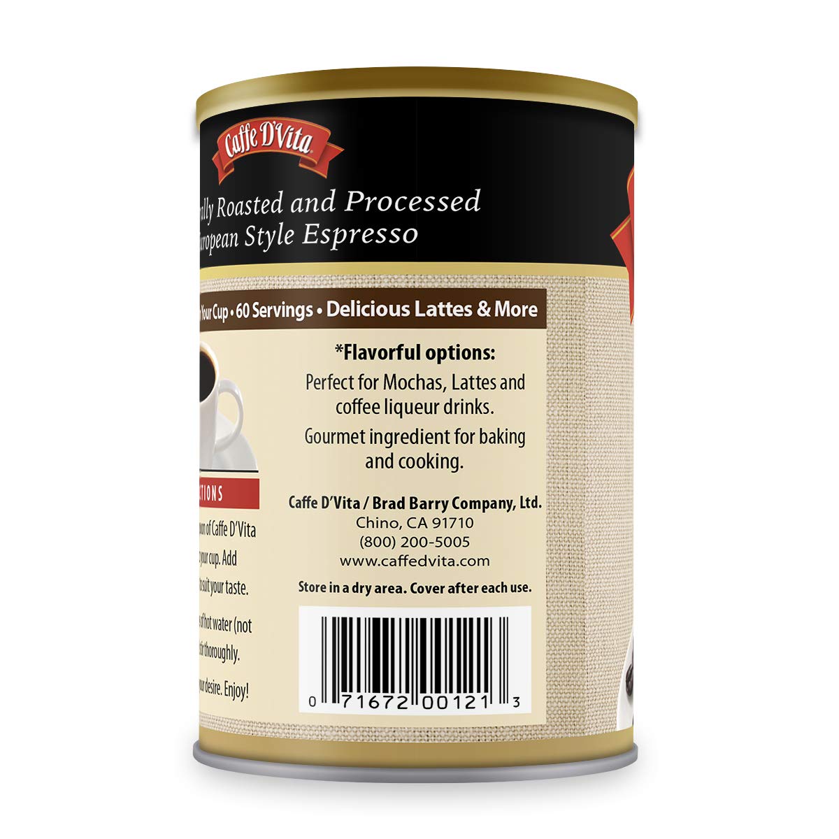 Instant Espresso Coffee Powder 3 Oz Can N328