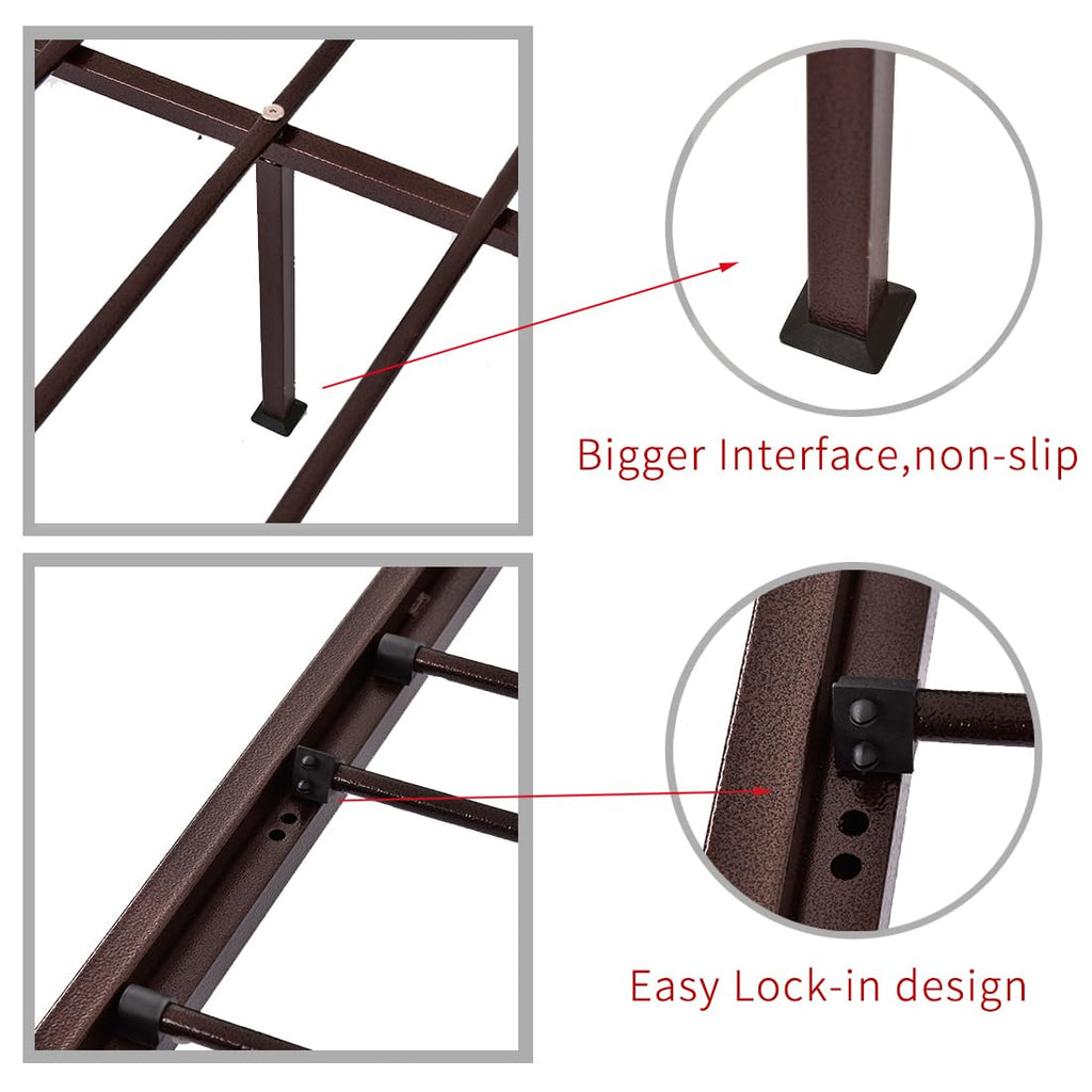 Metal Daybed Frame Twin Day Bed Black J37075