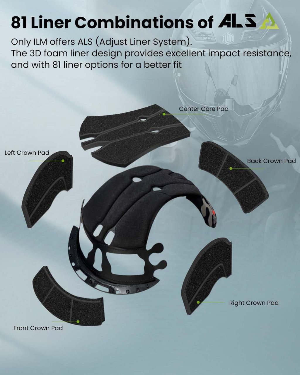 Full Face Motorcycle Helmet Dual Visor U618372