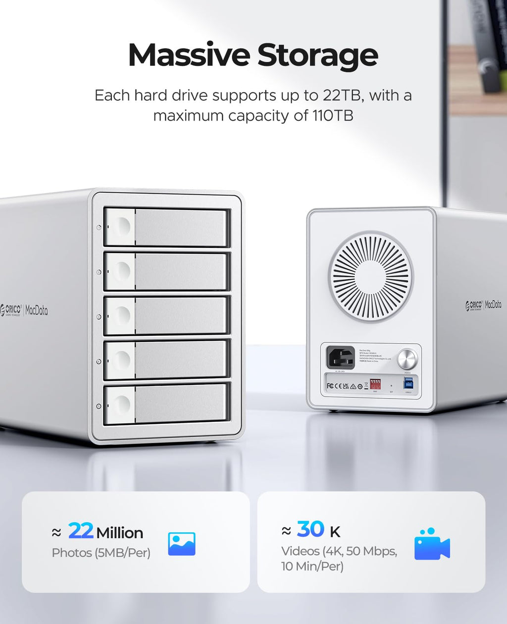 5 Bay RAID External Hard Drive Enclosure G344360
