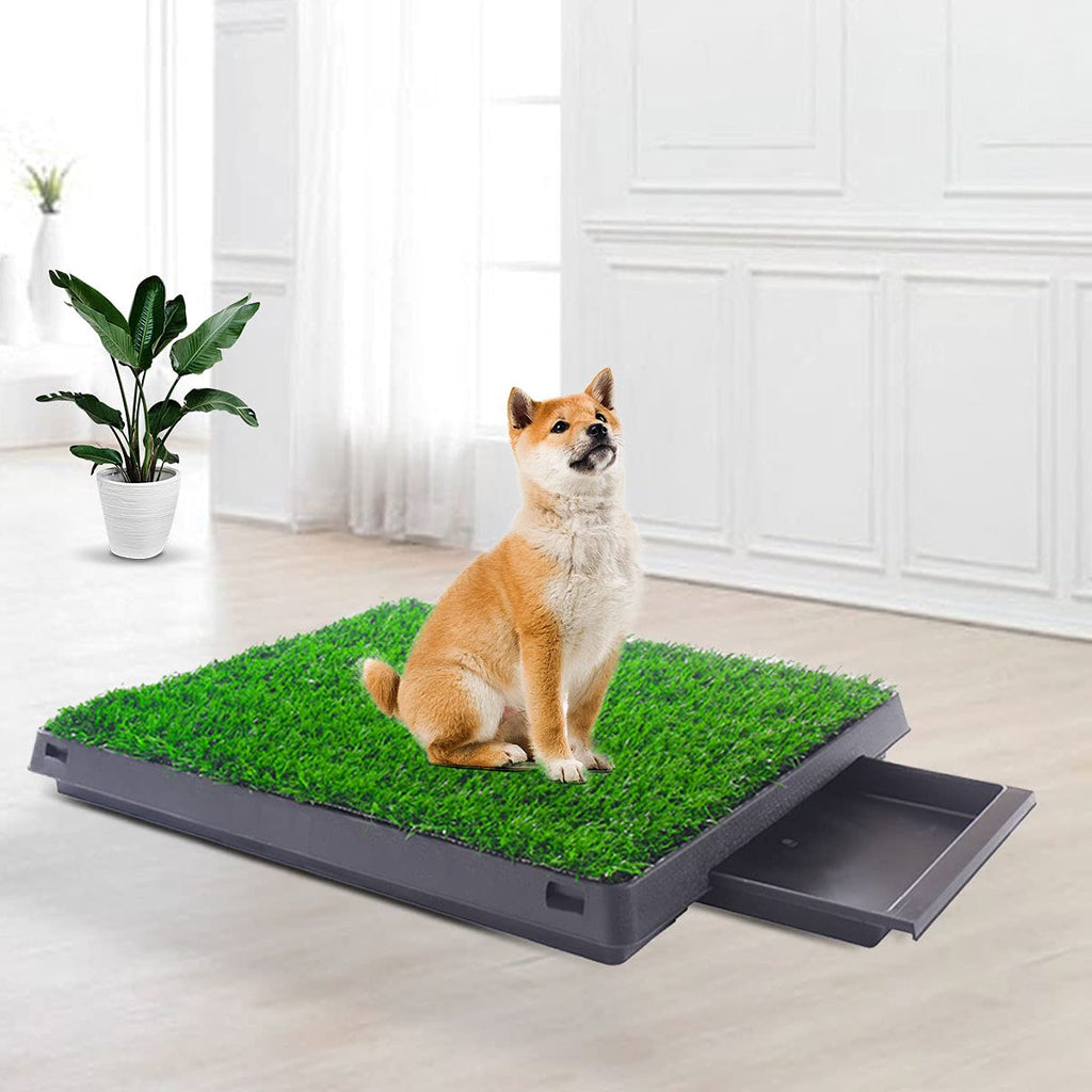 2pcs Artificial Grass Pet Potty Pad with Drainage Hole T980