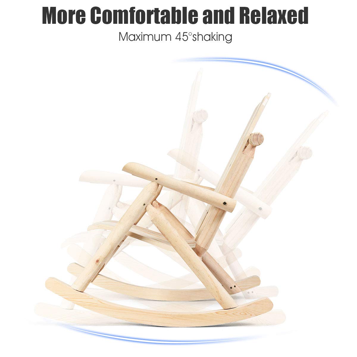 Log Rocking Chair Set I8942