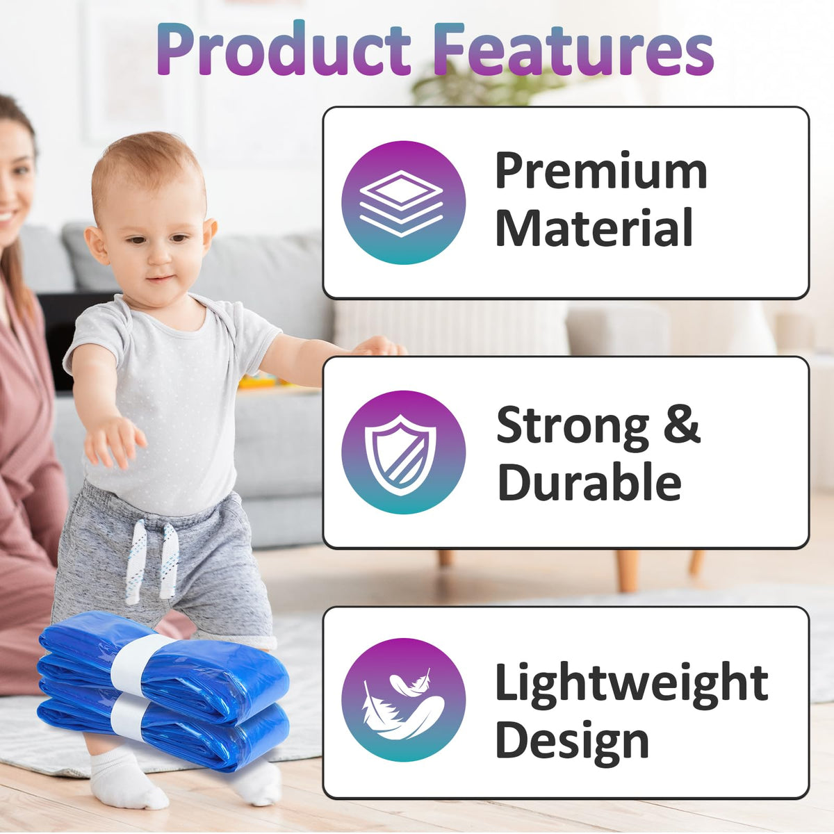 30 Pcs Leakproof Diaper Pail Refills M8661