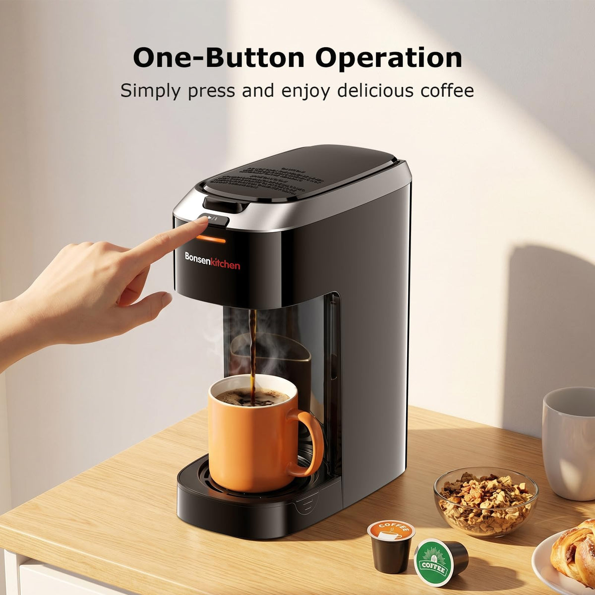 2-in-1 Single Serve Coffee Maker B1426