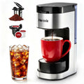 Single Serve Coffee Maker, 6 to 14 Oz, Black X456