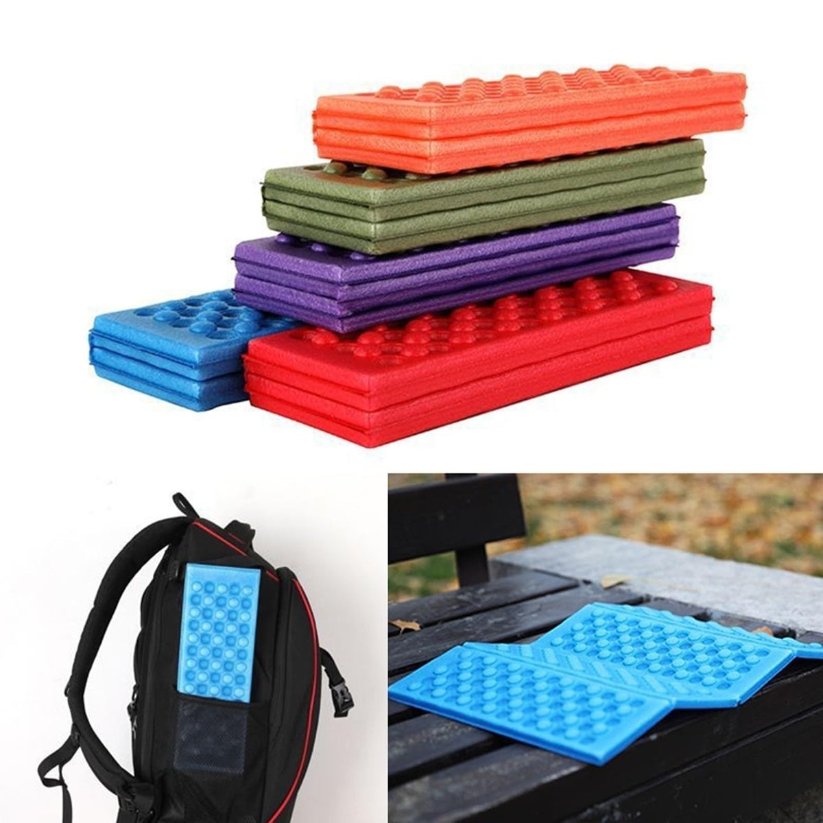 Foldable Stadium Seat Cushion with Storage Bag X723