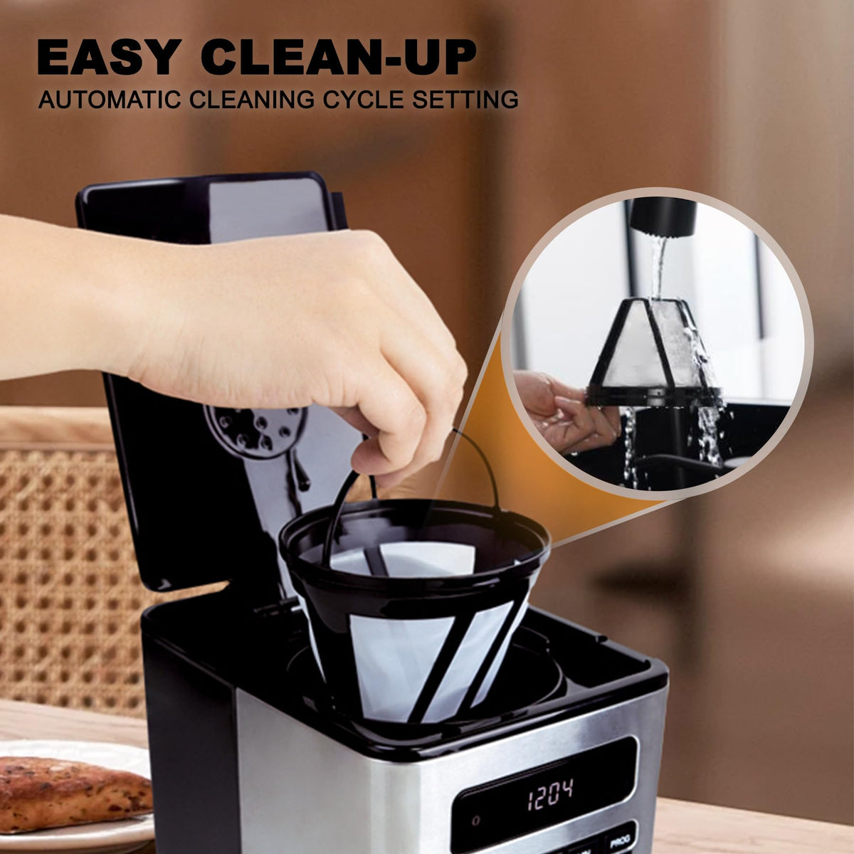 12 Cup Programmable Drip Coffee Maker E741