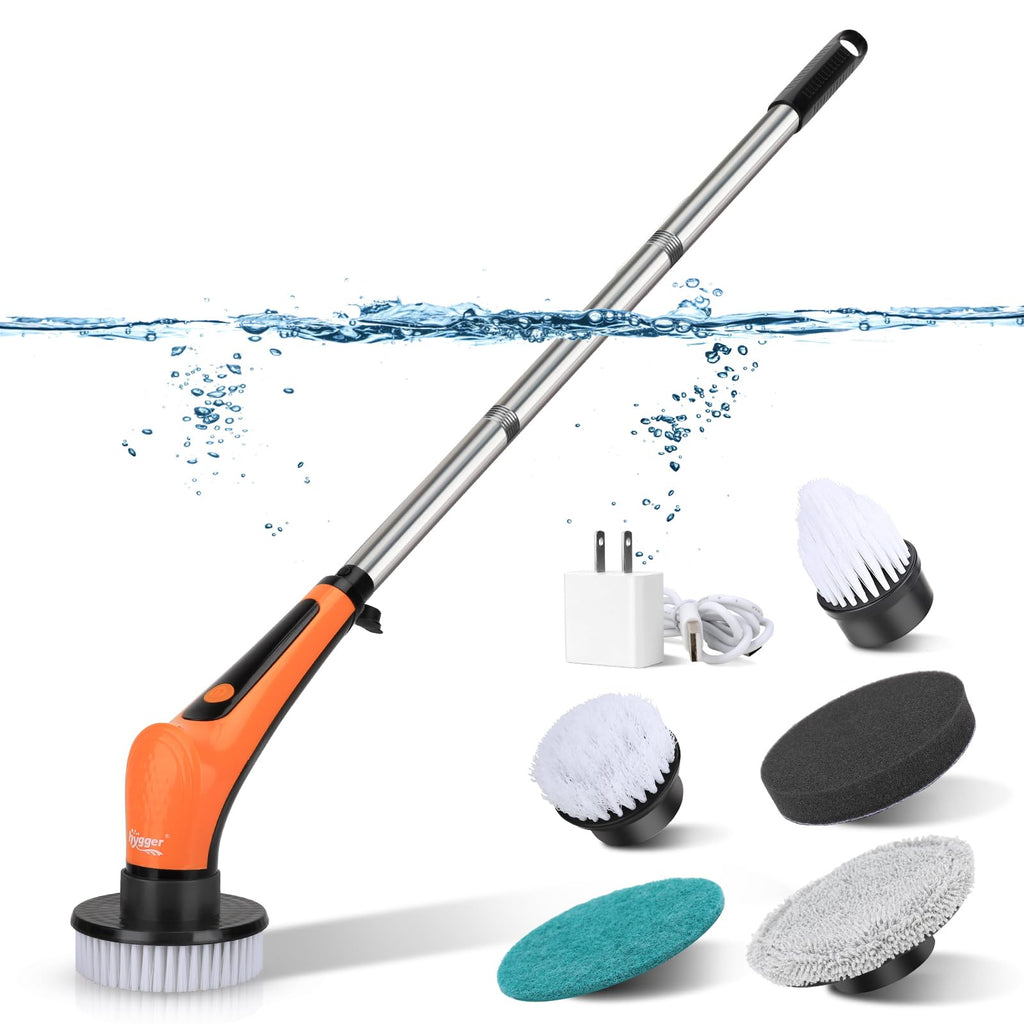 Electric Aquarium Cleaning Brushes with 6 Replaceable Brush Heads Q3862