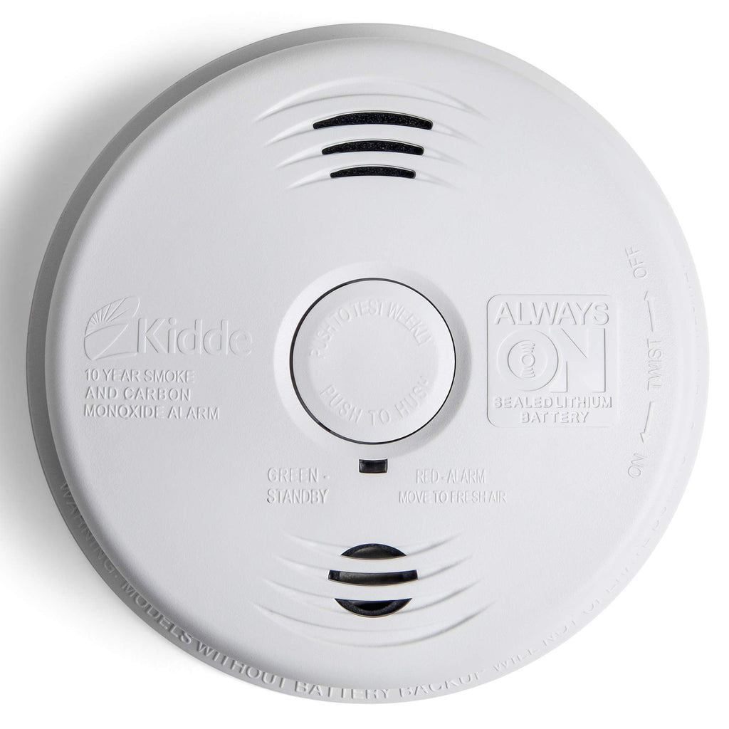 Hardwired Smoke and Carbon Monoxide Detector Alarm with Voice Warning, White U826941