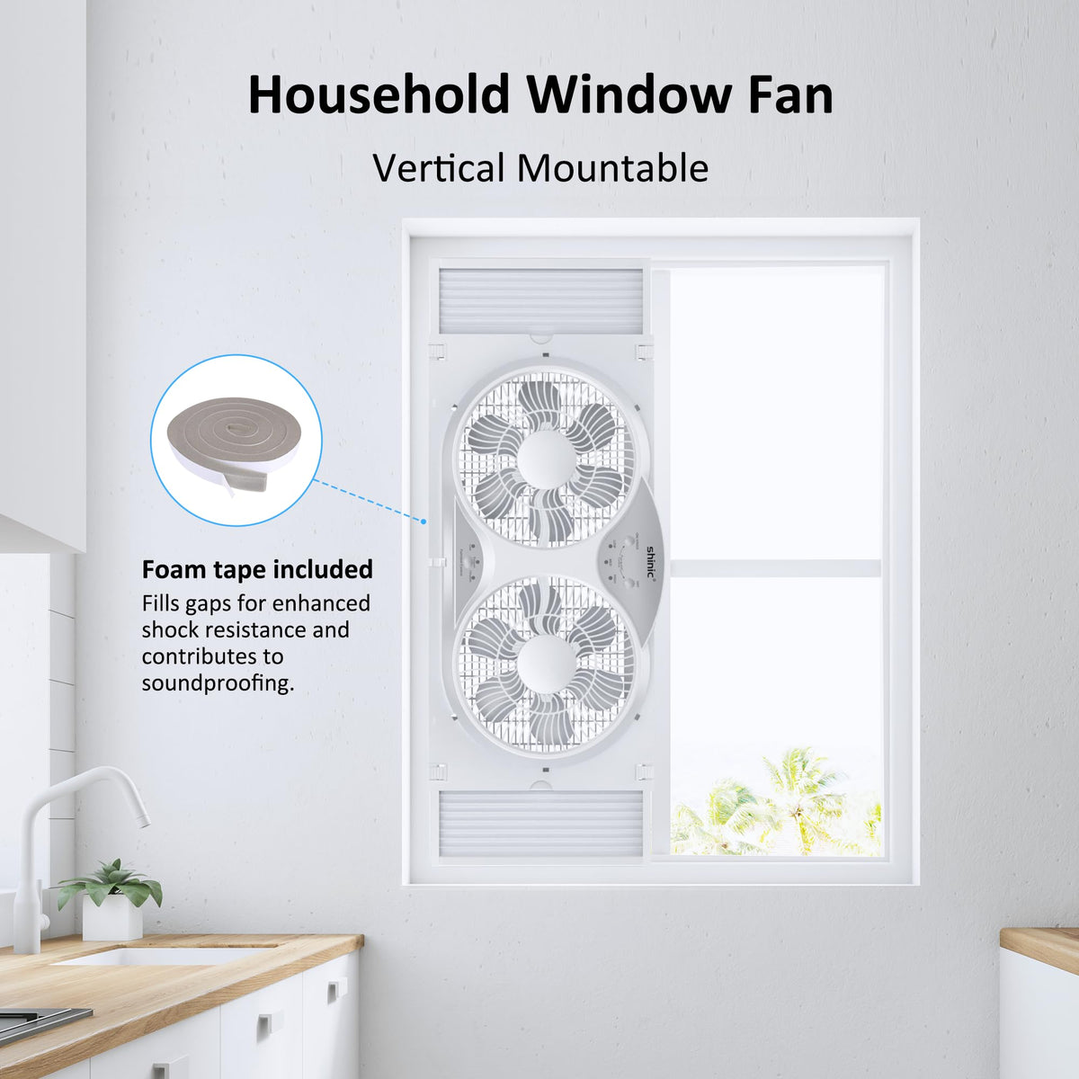 9" Reversible 3-Speed Window Fan B1403
