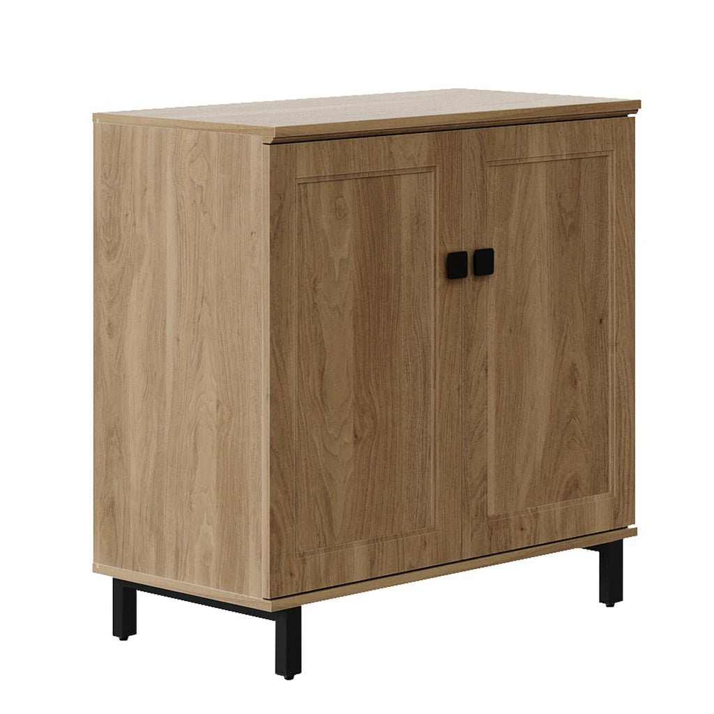 Oak Buffet Sideboard Cabinet with Adjustable Shelves Q7925