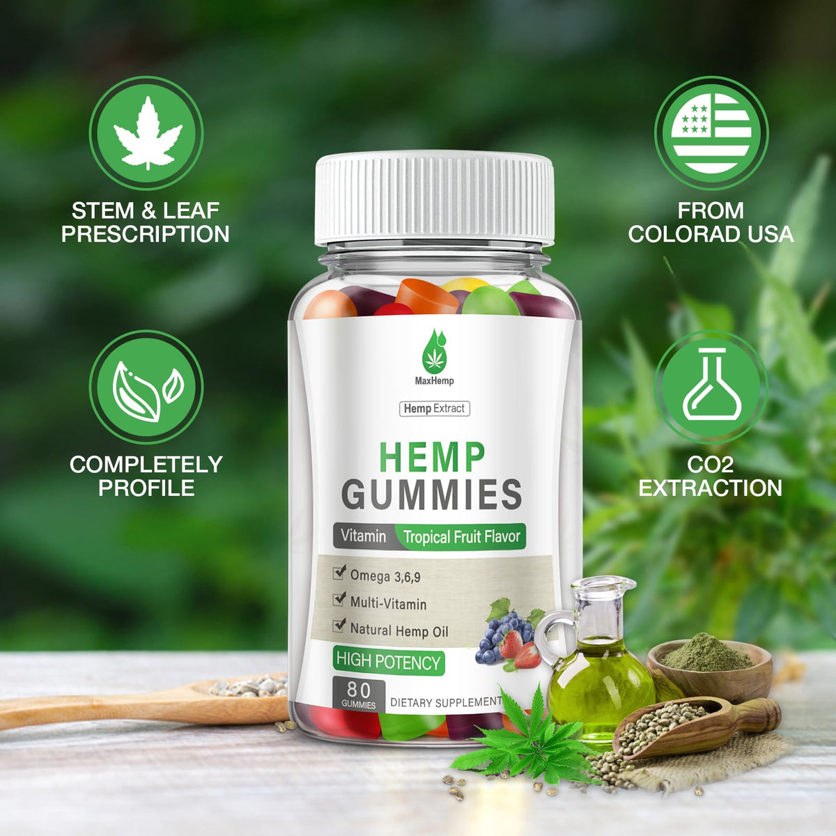 Hemp Gummies High Potency 2 Packs X1282