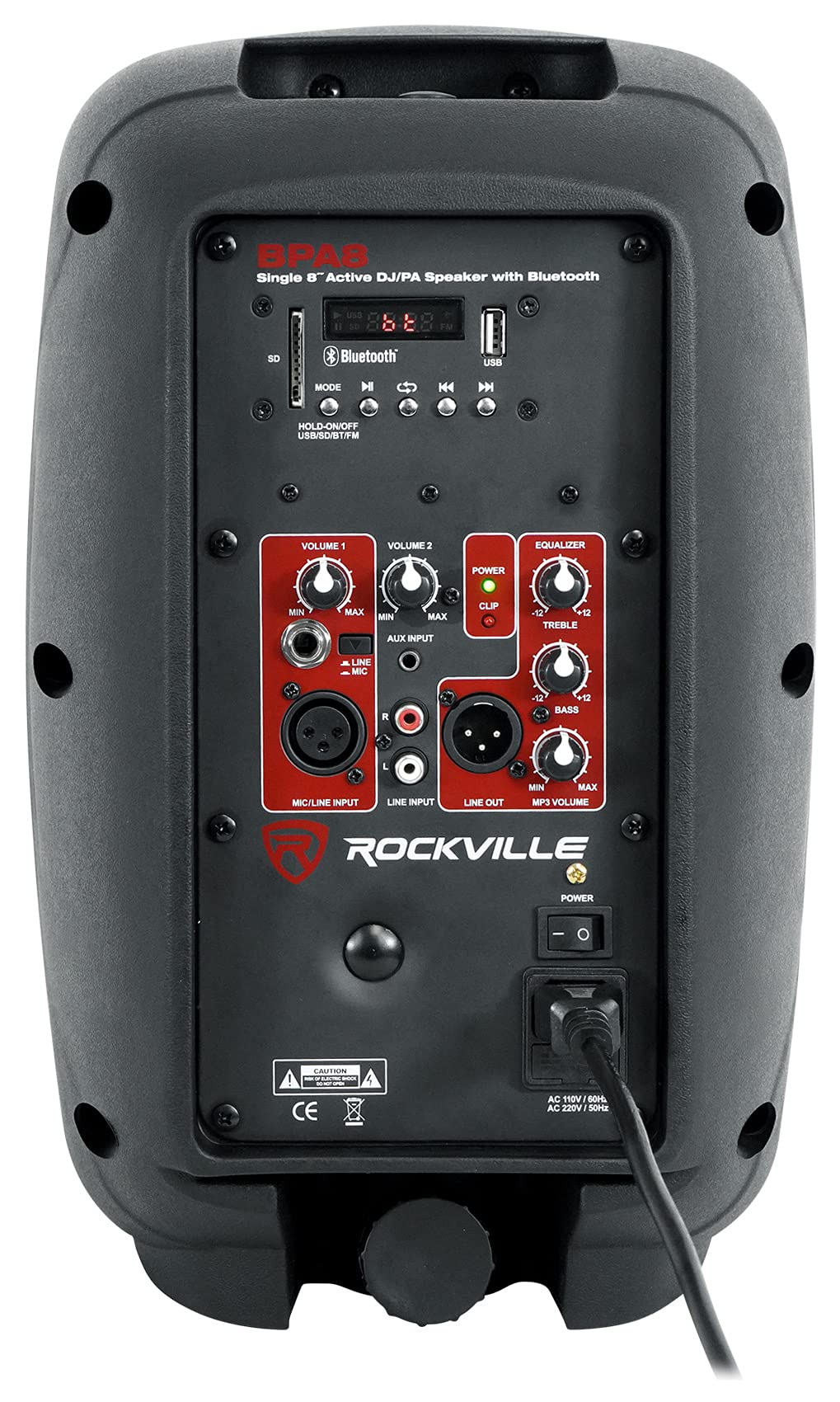 8" Powered PA Speaker with Bluetooth N6958