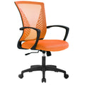 Orange Ergonomic Mesh Office Chair with Lumbar Support Armrest F561