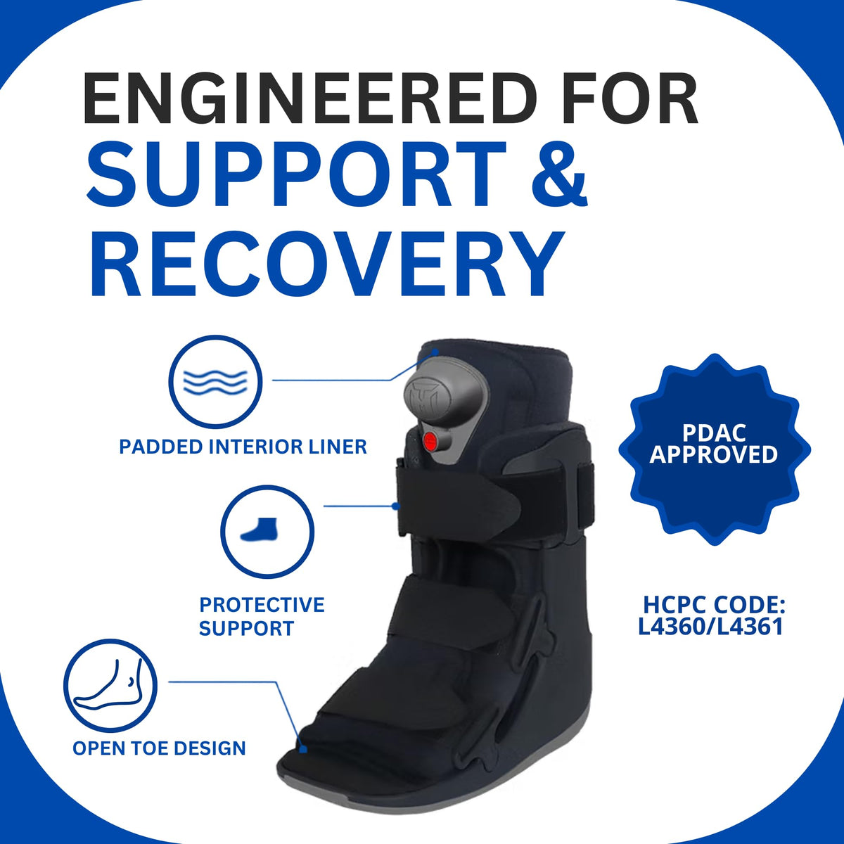 Walker Fracture Boot with Air Pump XLarge D862328