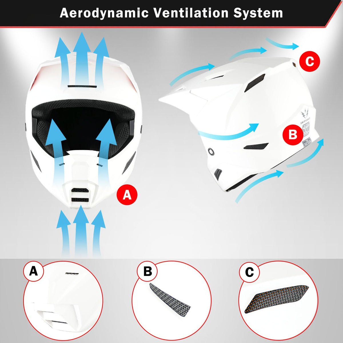 Youth Motocross Helmet with Goggles and Gloves J565491