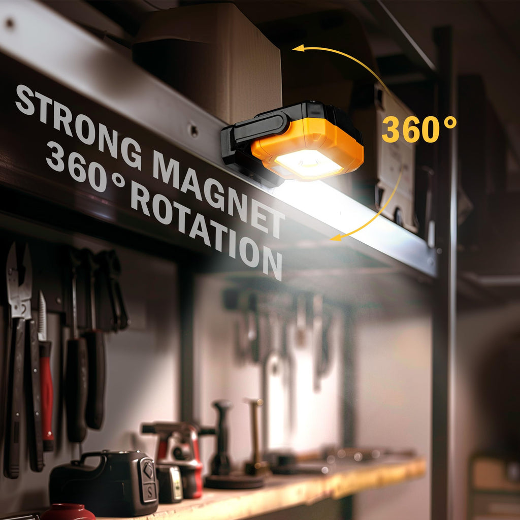 2 Pack Magnetic Rechargeable Work Light C9893