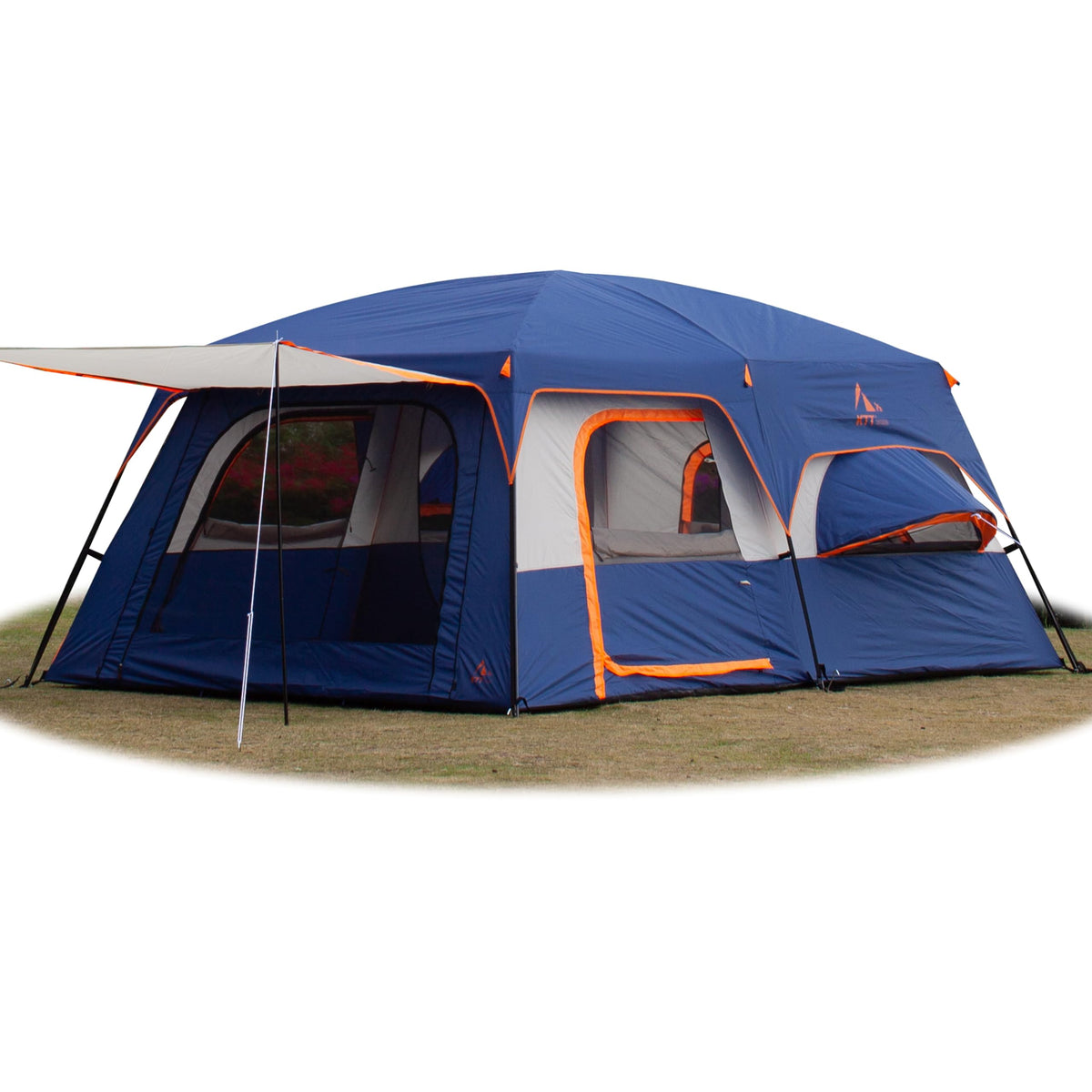 Extra Large 10-12 Person 2 Room Waterproof Double Layer Cabin Tent A211